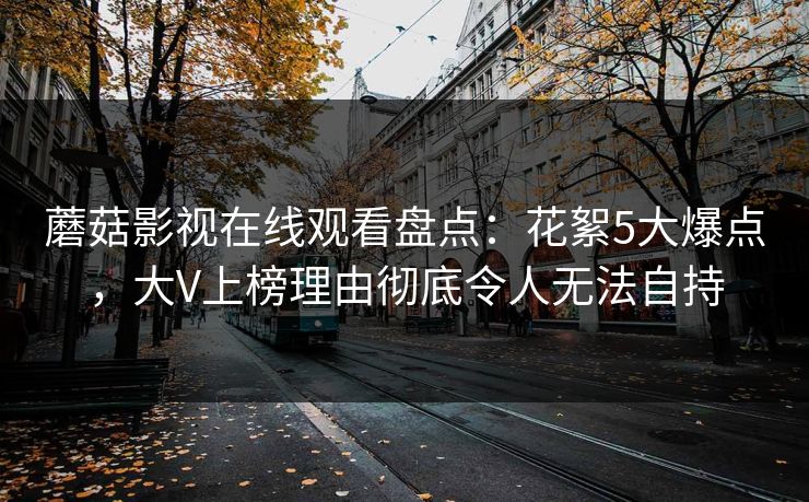 蘑菇影视在线观看盘点：花絮5大爆点，大V上榜理由彻底令人无法自持