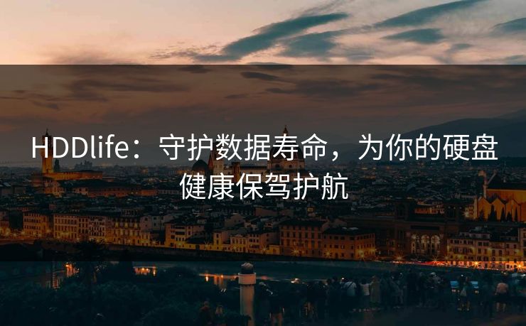 HDDlife:守护数据寿命,为你的硬盘健康保驾护航 HDDlife:守护数据寿命,为你的硬盘健康保驾护航