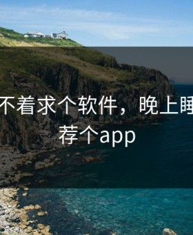 晚上睡不着求个软件，晚上睡不着推荐个app